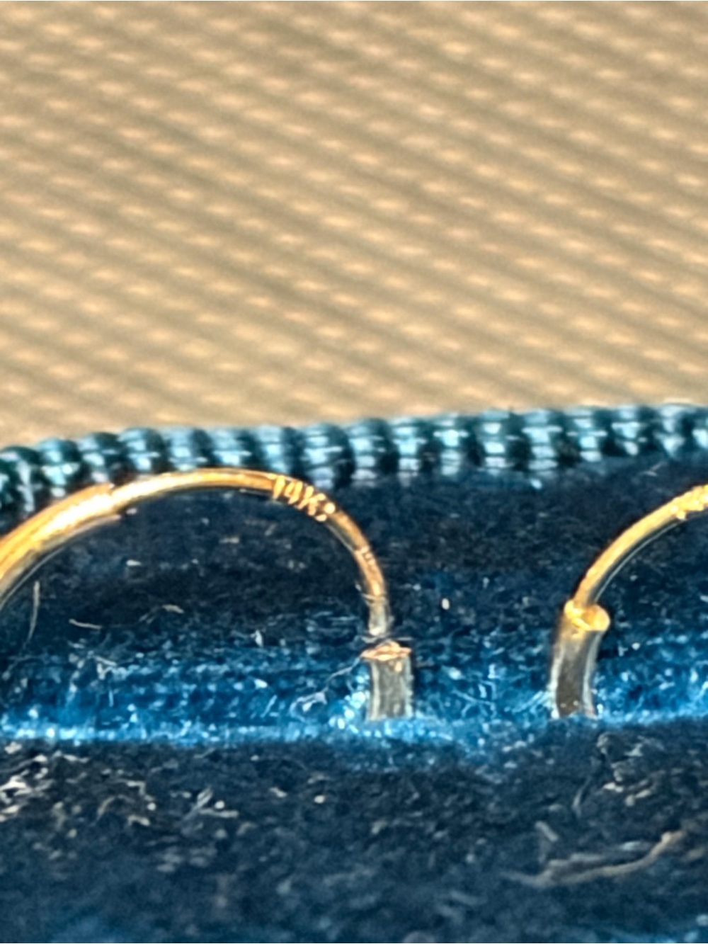 14K Yellow Gold 3/8” Huggie Earrings- .20g - Picture 2 of 7